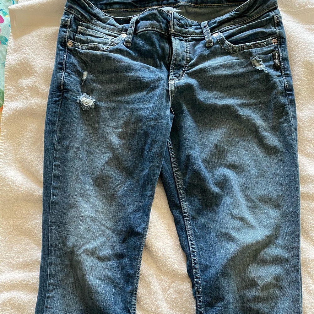 Silver boot cute jeans